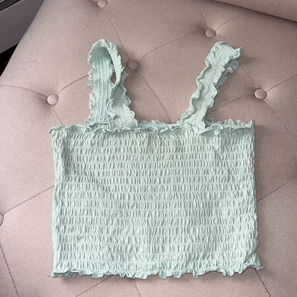 Hollister mint green crop top - Picture 3 of 4